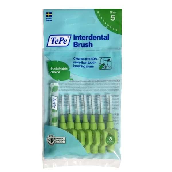 TePe Original Interdentalborstar 0/8 mm Gröna/ 8 stycken