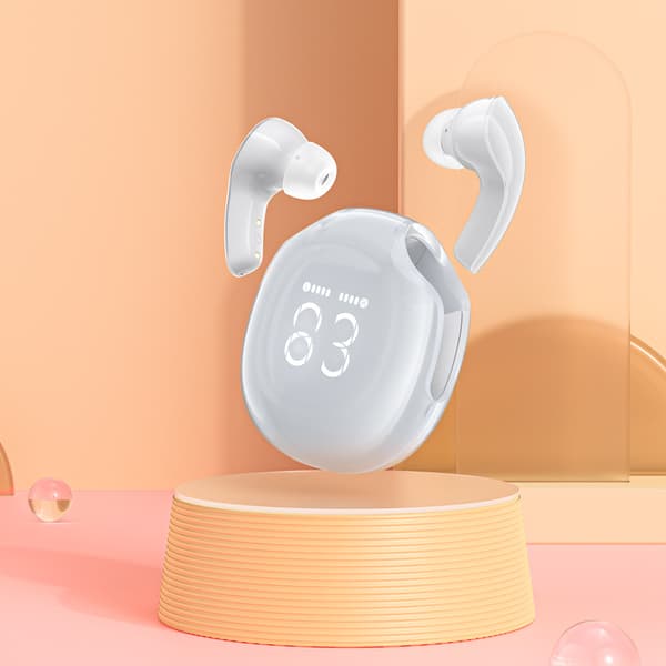 Acefast T9 Trådlösa Hörlurar Bluetooth 5.3 In-Ear - Vit