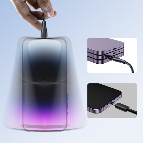 Joyroom Surpass Series A11 Kabel Lightning/USB-C 20W 0.25 m - Sv