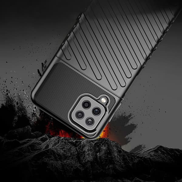 Thunder Case flexibelt pansarfodral för Samsung Galaxy A22 4G Bl
