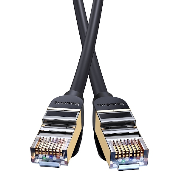 Baseus Speed Seven snabb nätverkskabel RJ45 10Gbps 1m svart (WKJ