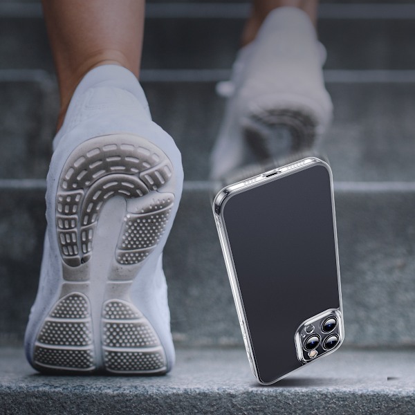 Baseus Frostad Glasfodral för iPhone 13 Pro Max - Styv Transpare