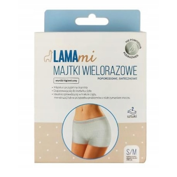 Lamami Återanvändbara Mesh Postpartum Trosor S/M/ 2 stycken