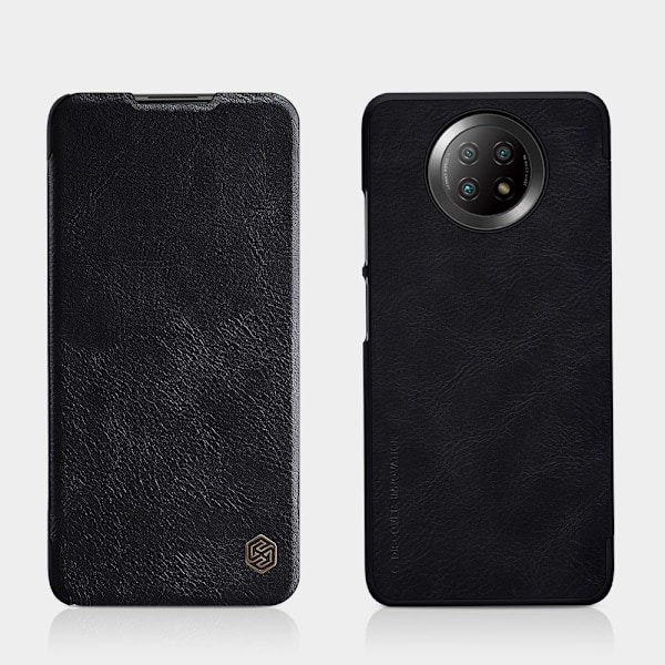 Nillkin Qin Läderfodral för Xiaomi Redmi Note 9T 5G Svart