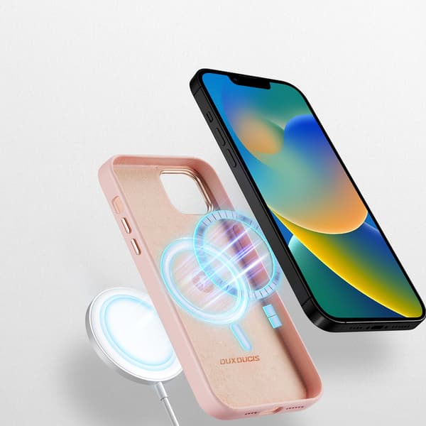 Dux Ducis Grit elegant konstläderfodral för iPhone 14 Plus med M