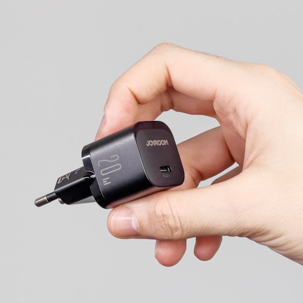 Joyroom JR-TCF02 Svart 20W USB C Mini-laddare PD