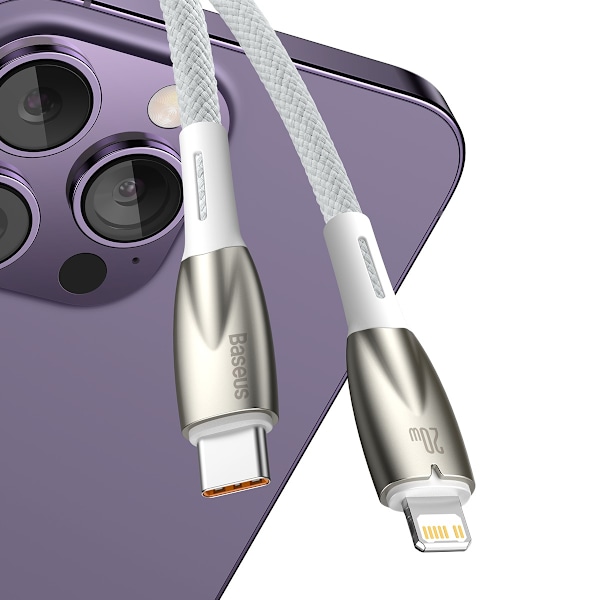 Baseus CADH000002 Lightning till USB-C PD Kabel 20W 480Mb/s 1m -