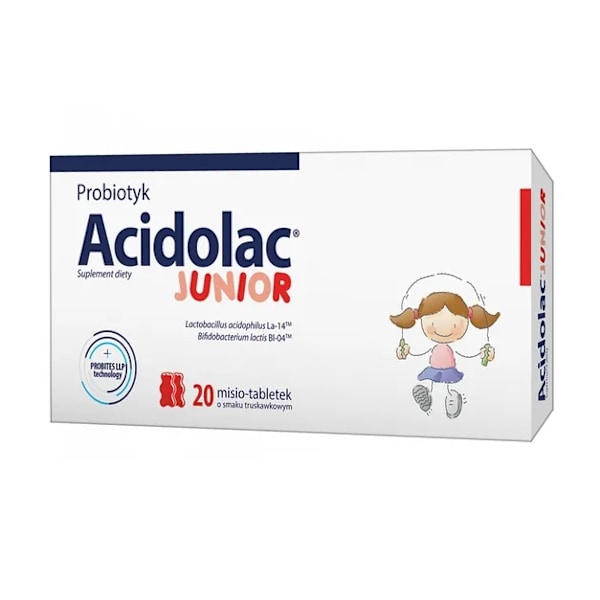 Acidolac Junior Multivitamin tabletter/ Jordgubbssmak