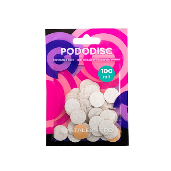 Staleks PodoDisc Pro Expert Vita Utbytbara Kuddar S Grit 100/ 50