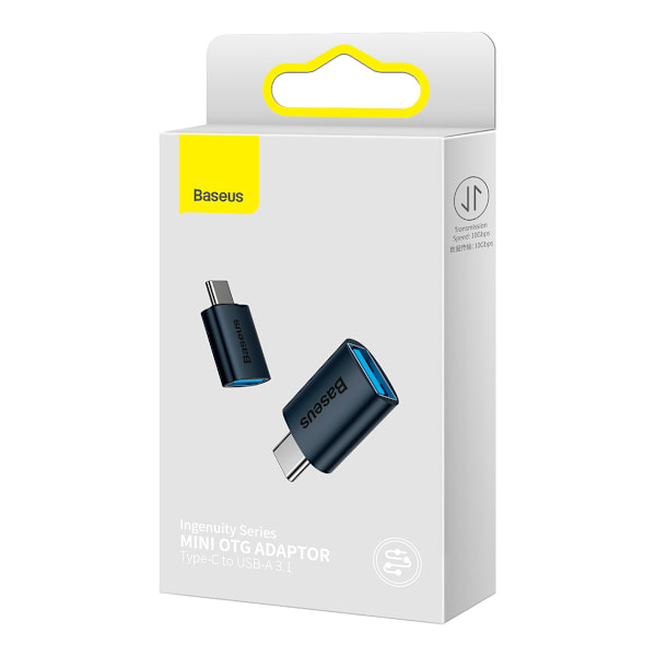 Baseus Ingenuity Series Adapter USB-C till USB-A 10Gb/s - Blå