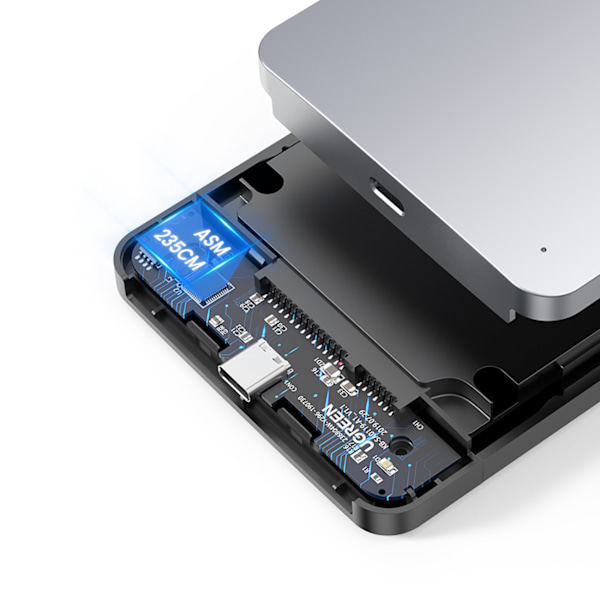 Kapslingsdosa Ugreen CM300 70499 för 2/5'' SATA 3.0 hårddisk 6Gb