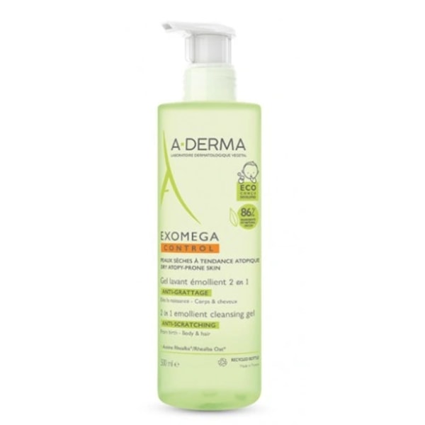 A-Derma Emollient Cleansing Gel Exomega Control/ 500 ml