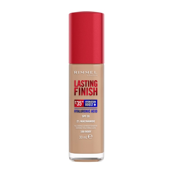 Rimmel Lasting Finish Foundation SPF20 100 Ivory 30ml - Fuktgiva