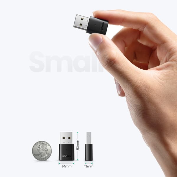 Ugreen Bluetooth 5.0 USB-A Adapter Svart (CM390)