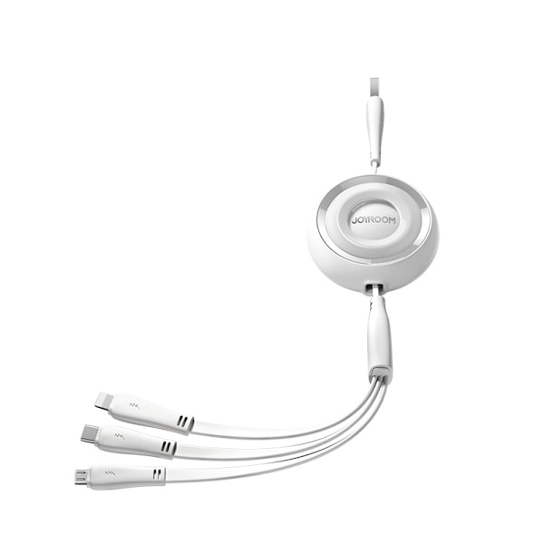 Joyroom Flerfärgad Serie 3-i-1 Utdragbar Kabel USB-A till USB-C