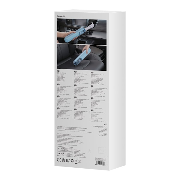 Baseus A1 Mini Trådlös Bilstøvsuger 4000Pa/ 30W Blå (VCAQ010003)