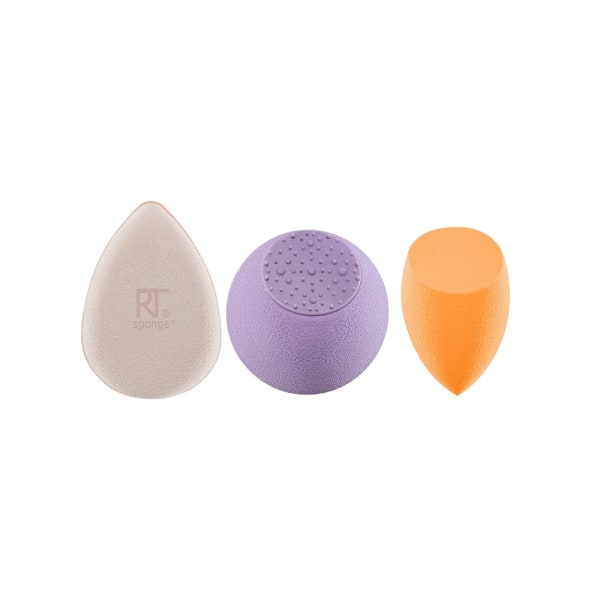 Real Techniques Pro-Glow Radiance Meikkisieni- ja Kasvojenpuhdistussetti, 3 osaa