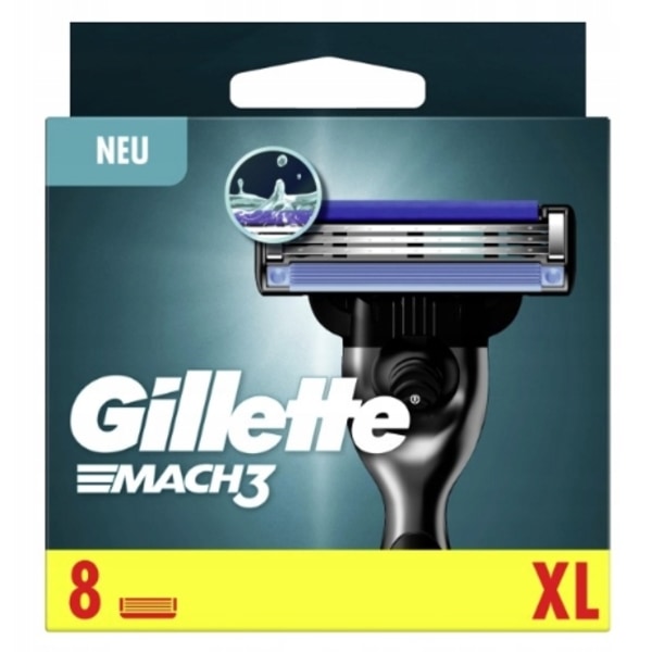 Gillette/ Mach3/ Utbytbara blad/ 8 stycken