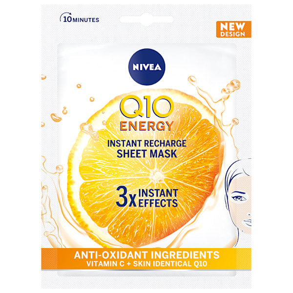 Nivea Q10 Plus C Ansiktsmask - Effektiv 10-minuters Behandling f