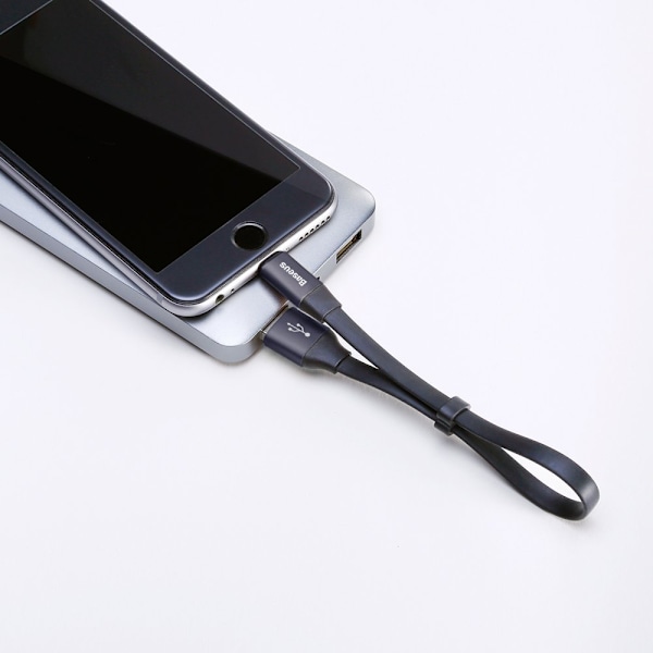 Baseus Nimble USB-A till Lightning Kabel 2A 0/23m - Svart
