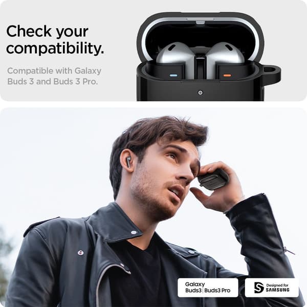 Spigen Rugged Armor Fodral för Samsung Galaxy Buds 3 / 3 Pro - S
