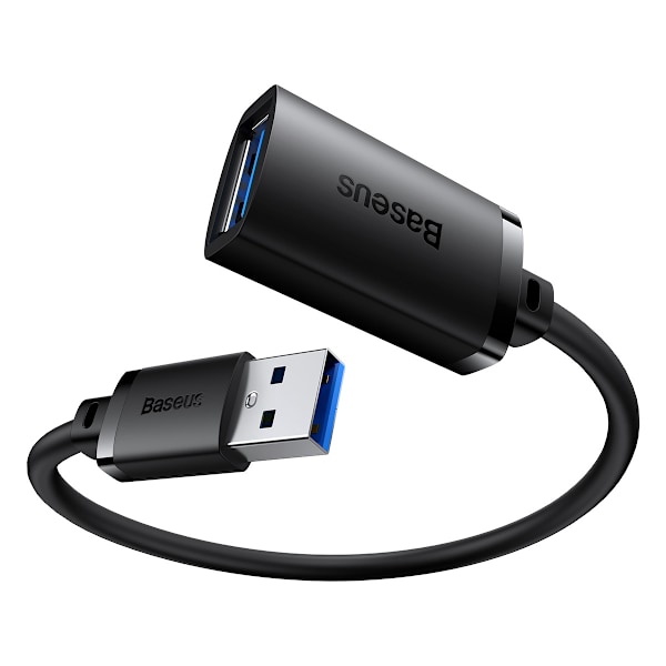 USB 2.0 Förlängningskabel 1.5m Baseus AirJoy-serien - Svart