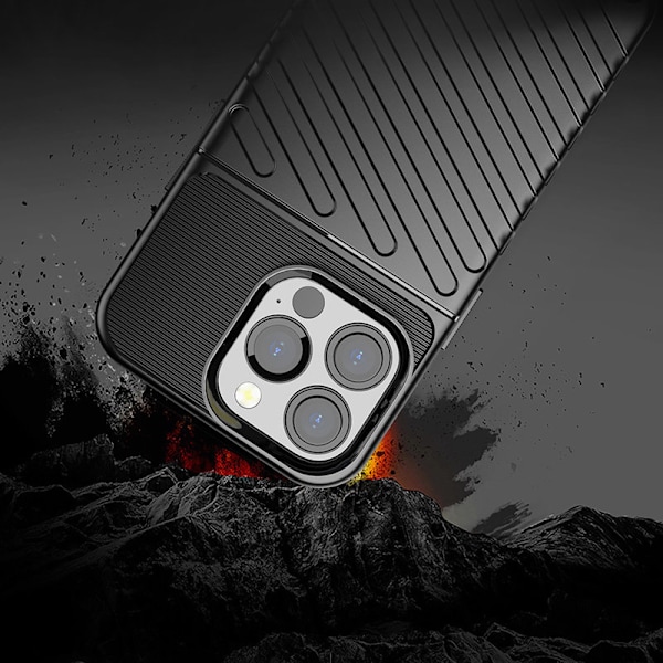 Blixtskyddslåda flexibel pansarfodral för iPhone 13 Pro blå