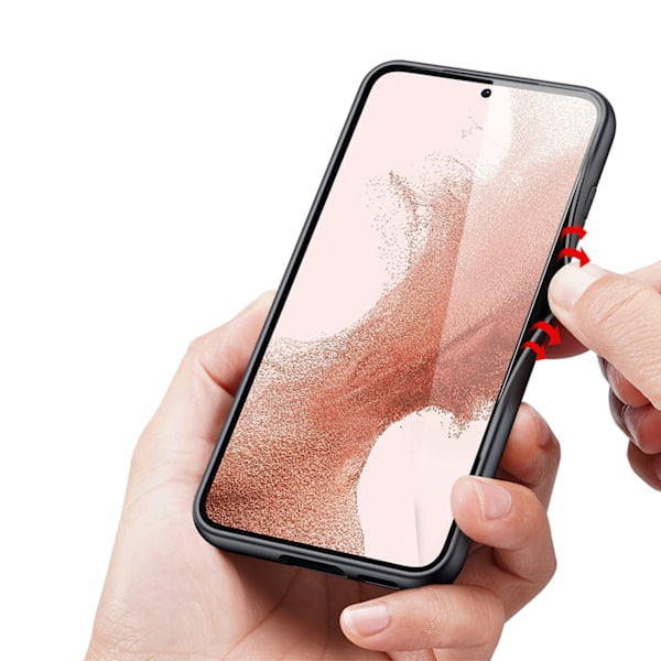 Dux Ducis Fino blå fodral för Samsung Galaxy S23+ med silikonram