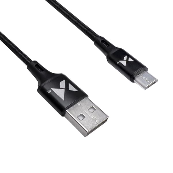 Wozinsky USB till microUSB-kabel 2/4A 1m svart (WUC-M1B)