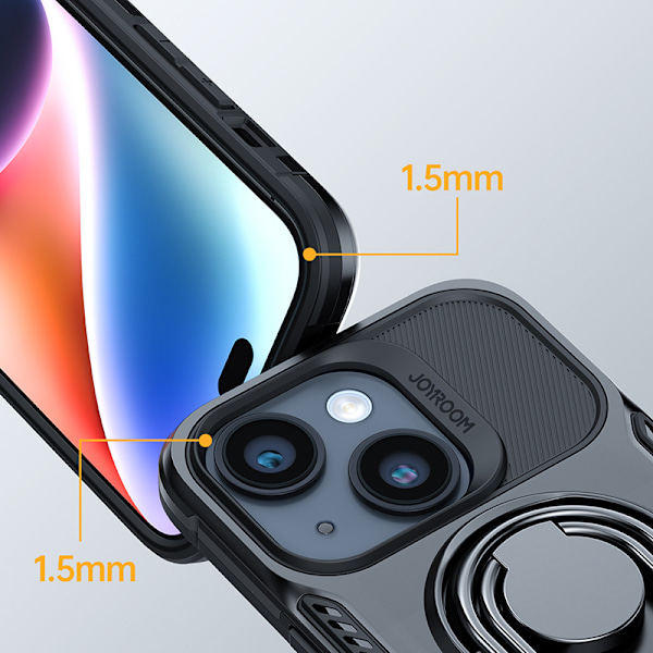 Joyroom Tvåfaldigt Gångjärn Stöttåligt Skal för iPhone 14 med St