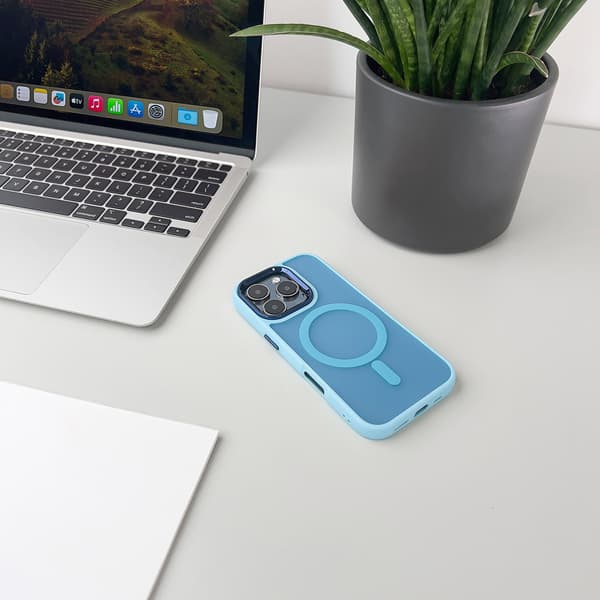 MagSafe Magnetiskt Skal för iPhone 16 Pro - Ljusblå