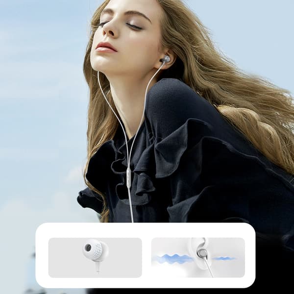 Joyroom JR-EC06 USB-C Hörlurar - Silver