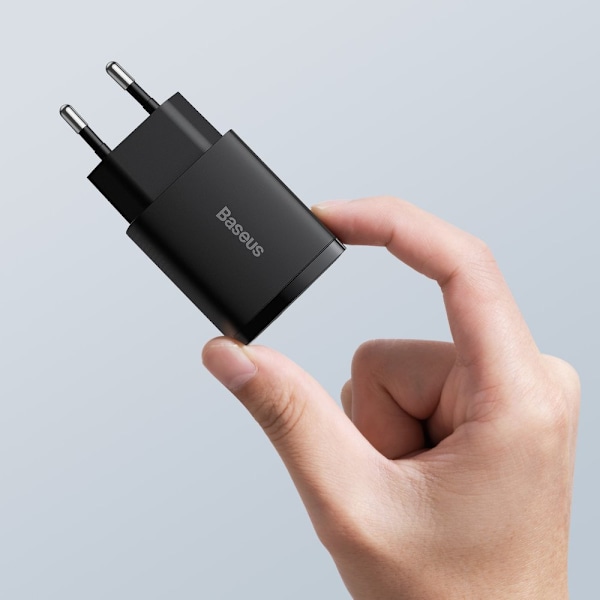 Baseus Kompakt Snabbladdare USB / USB Typ C 20W 3A Power Deliver