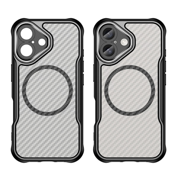 Siliconefodral Leading Series MagSafe för iPhone 16 - Svart