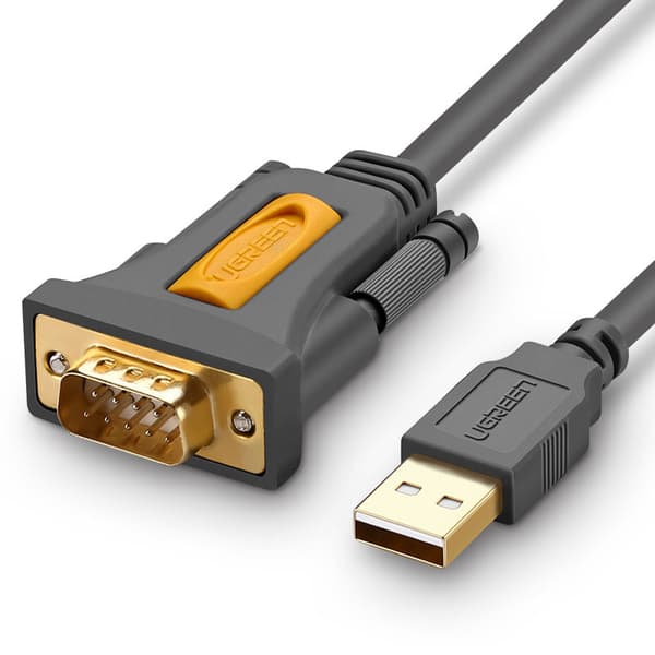 Ugreen USB-A till RS-232 DB9 Adapterkabel 1/5m Grå (CR104)