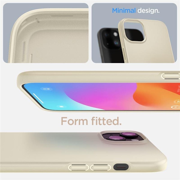 Spigen Thin Fit Skal för iPhone 15 Plus - Beige