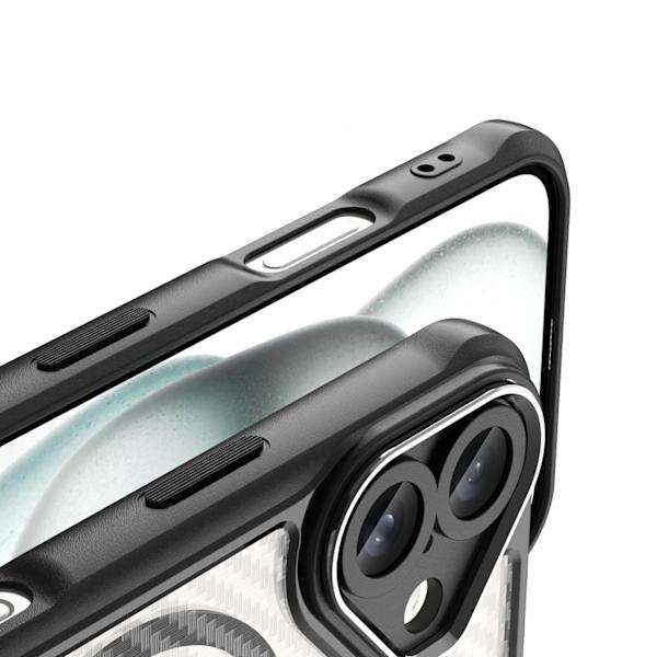 Siliconefodral Leading Series MagSafe för iPhone 16 - Svart