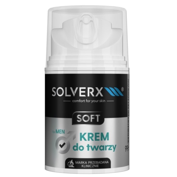 Solverx Mjuk Ansiktskräm för Män/ 50ml