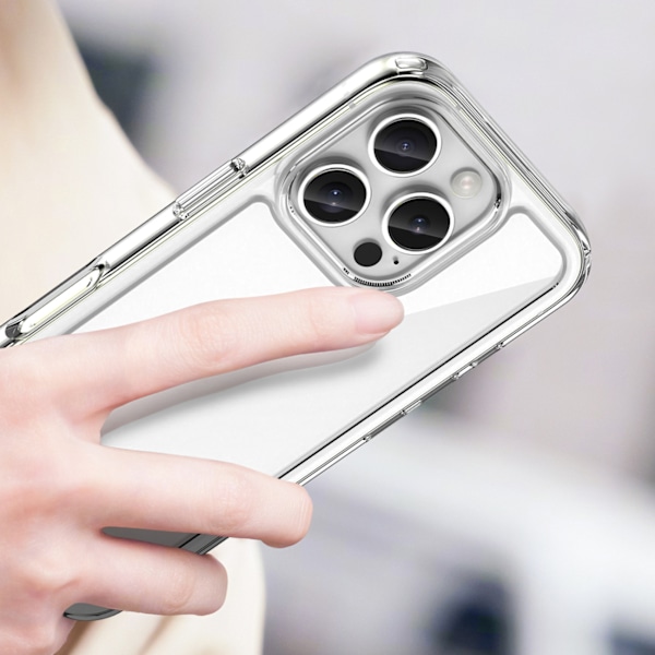 Genomskinligt Gelramsetui Outer Space för iPhone 16 Pro Max