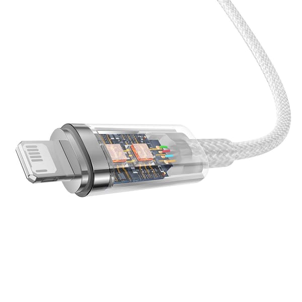 Baseus Explorer Series USB till Lightning-kabel 2/4A 2m vit (CAT