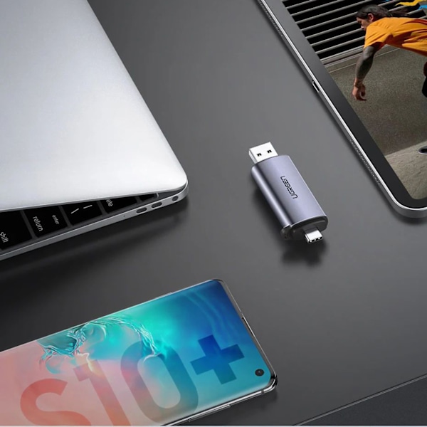 Ugreen CM185 50706 Minneskortläsare för SD/microSD till USB-A 3.