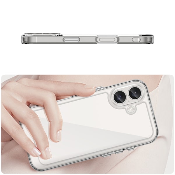iPhone 16 Plus Transparent Gelram Fodral - Outer Space Design
