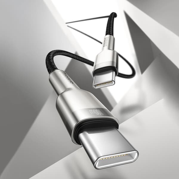 Baseus Cafule Metall USB-C Kabel 100W 2m - Svart