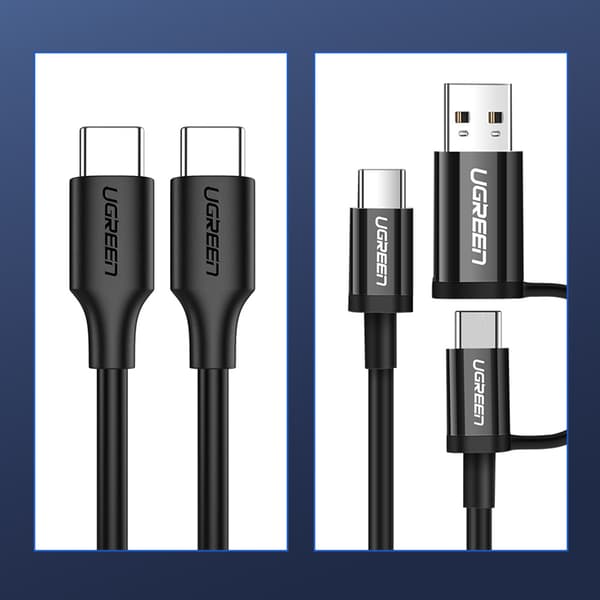 Ugreen US286 USB-C till USB-C Kabel 3A 480Mb/s 3m - Svart