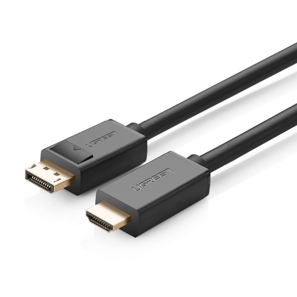 Ugreen Envägs DisplayPort till HDMI-kabel 4K 30Hz 32 AWG 2m Svar