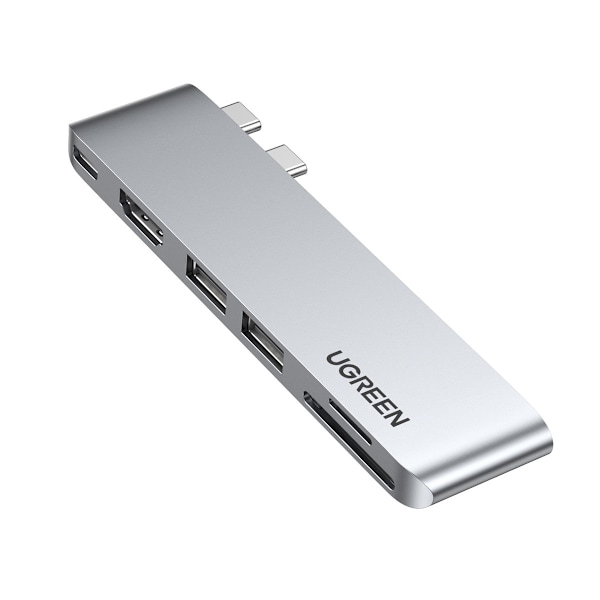Ugreen CM380 HUB - 2xUSB C till HDMI / 2xUSB 3.0 / SDTF / USB C