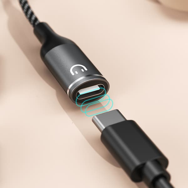 USB-C Adapter Dudao L13C+ 2-i-1 - Grå