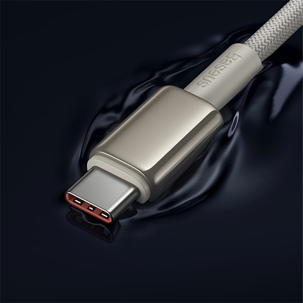 Baseus Tungsten Guld USB-C till USB-C Kabel 100W 1m - Guld