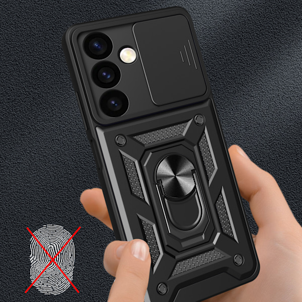 Skyddsfodral Hybrid Armor Camshield till Samsung Galaxy S24+ med