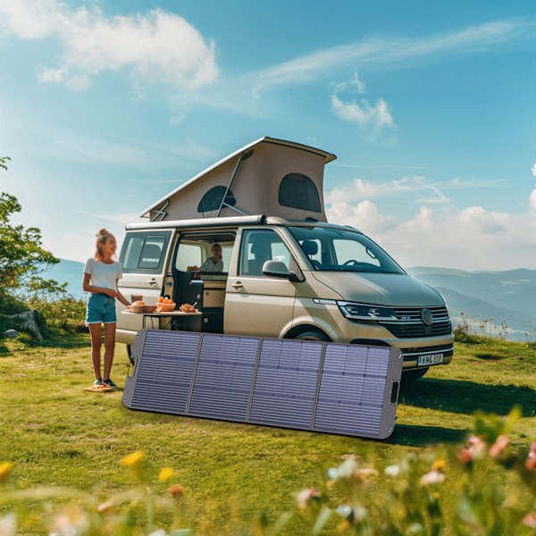 Choetech SC011 Bärbar Solpanel 200W - Svart
